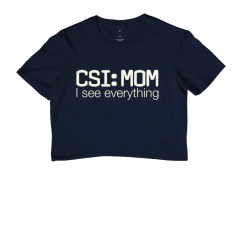 Camiseta Cropped Maternidade Forense - CSI: Mom | Minimalista - loja online