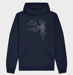 Hoodie Moletom Perícia Digital "CTRL+C nos Vestígios" | O Microchip do Laudo - loja online