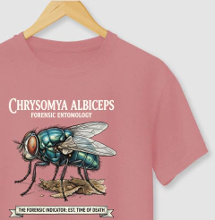 Camiseta Entomologia Forense - Chrysomya Albiceps (Est. Time of Death) | Graphic Tee