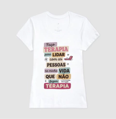 Camiseta "Faço Terapia Para Lidar" | Humor e Saúde Mental - comprar online