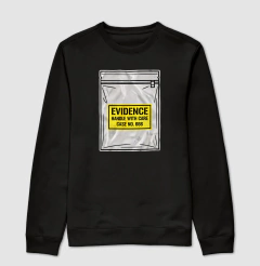 Suéter Moletom True Crime "Evidence Bag" | Caso Nº 666 - comprar online
