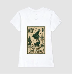 Camiseta "Por uma Psicologia Latino-Americana" | Raízes e Xilogravura