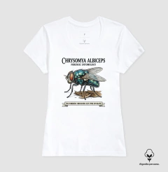 Camiseta Algodão Peruano Entomologia Forense - Chrysomya Albiceps (Est. Time of Death) | Graphic Tee