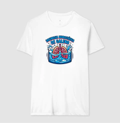 Camiseta Medicina Legal "Docimasia de Galeno" | O Teste do Primeiro Fôlego - Pulsão | Moda Intelectual
