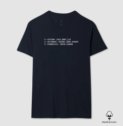Camiseta Algodão Peruano "Logs Don't Lie" | O Código Forense - comprar online