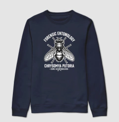 Suéter Moletom Entomologia Forense | Chrysomya putoria - Crime Scene Indicator - Pulsão | Moda Intelectual