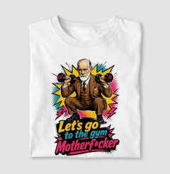Camiseta "Freud na academia" | O Equilíbrio entre o Ego e o Id - comprar online