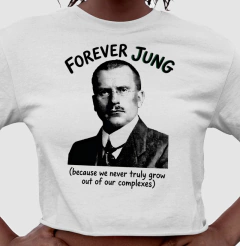 Camiseta Cropped Psicanalítica Carl Jung - Forever Jung (Complexes) | Retrô Noir - comprar online