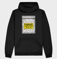 Hoodie Moletom True Crime "Evidence Bag" | Caso Nº 666 na internet