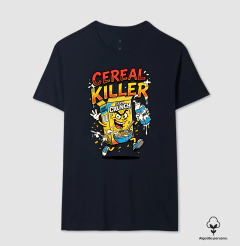 Camiseta Algodão Peruano Cereal Killer: Trocadilho de Cereal - Pop Art HQ - comprar online