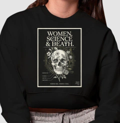 Cropped Moletom Gótica Científica "Women, Science & Death" | Memento Mori - comprar online