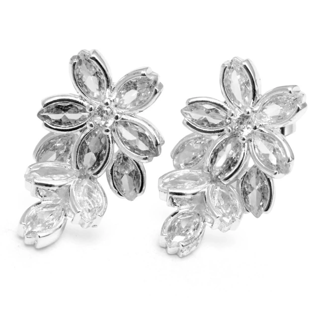 Aros Flor Con Cubic