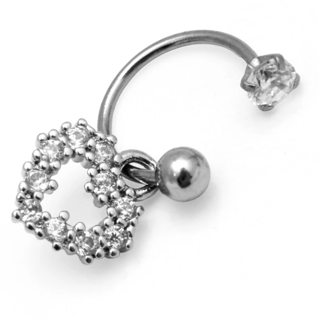 Piercing Bull Con Corazón Strass