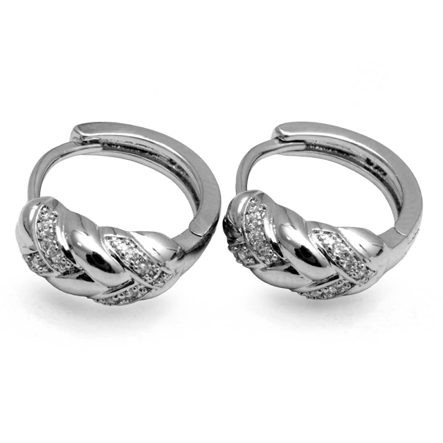 Aros Cubano Italiano Trenza Con Cubic 1,5Cm