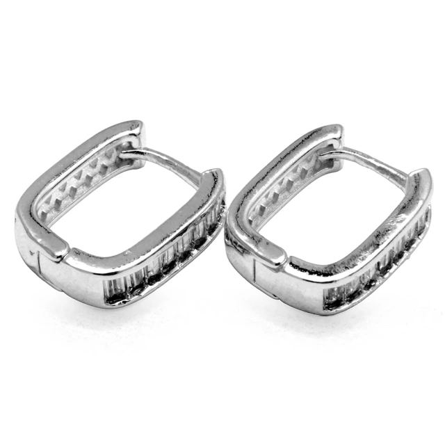 Aros Cubano Italiano Rectangular Con Cubic 1,8Cm