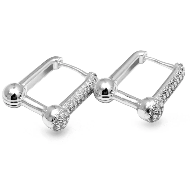 Aros Cubano Italiano Cuadrado 2Cm