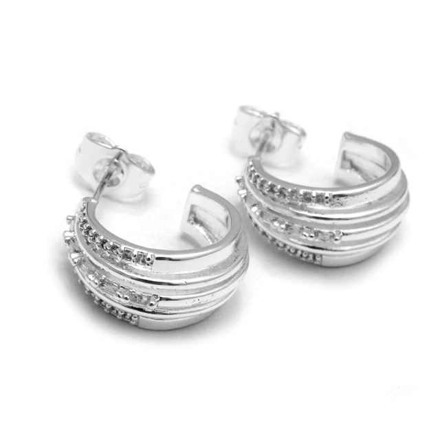 Semi Argollita Con Cubic 1,6Cm