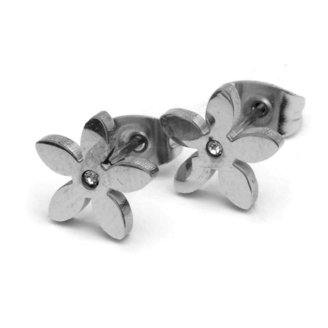 Aros Flor Con Cubic 1Cm