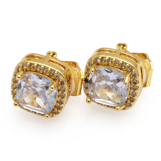 Aros Dorados Clips Cubic