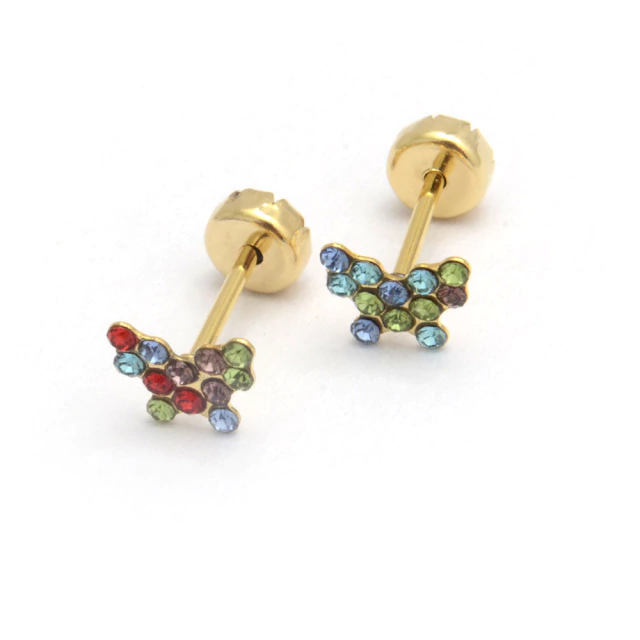 Abridores Dorados Mariposa Multicolor 6Mm