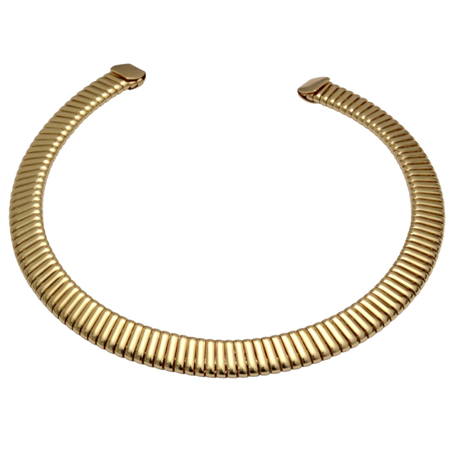 Choker Dorado Semi Rigido
