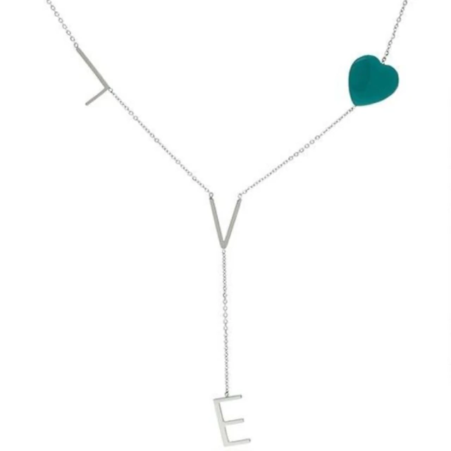 Conjunto LOVE Con Corazón Aqua 80Cm