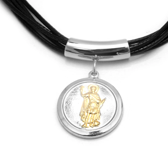 Conjunto Caucho Medalla San Expedito 40 A 45Cm