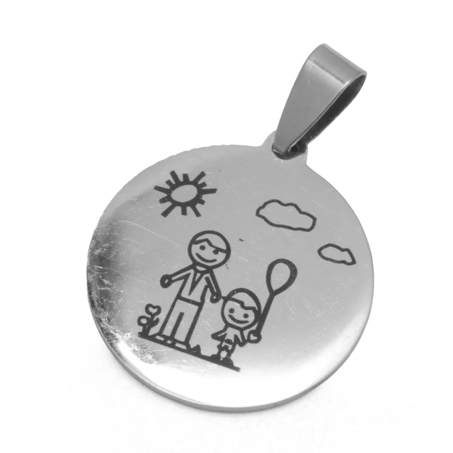 Dije Dibujo Para Papá 2,5Cm