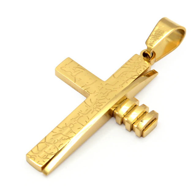 Dije Dorado Cruz 3Cm