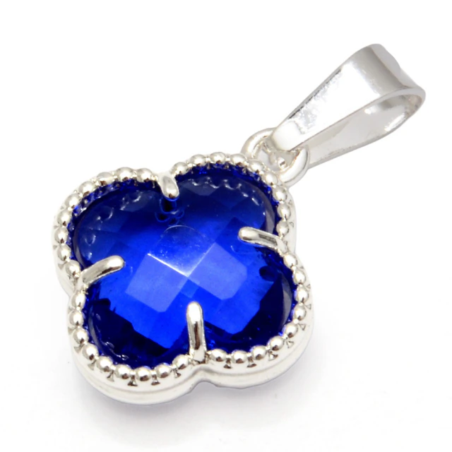Dije Flor VC Azul 1,2Cm
