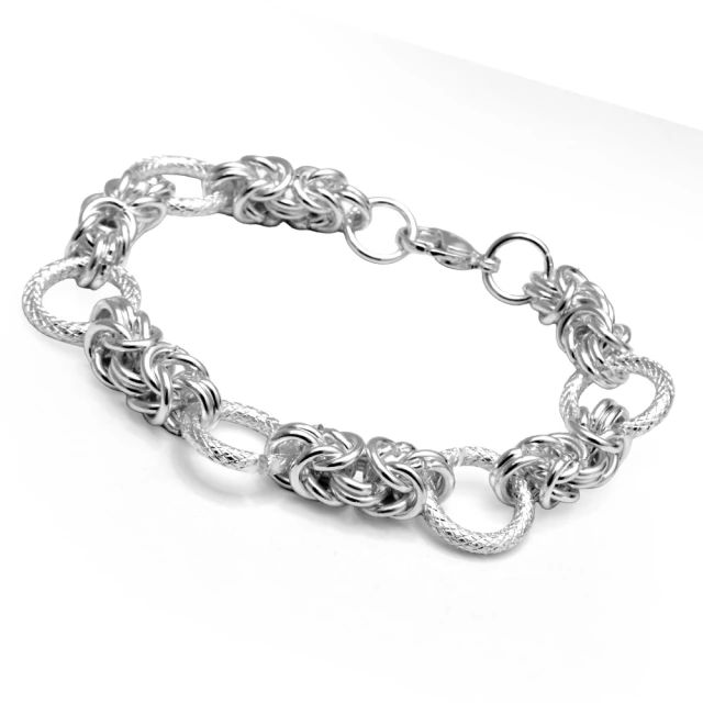 Pulsera Eslabones Combinados 18 A 20Cm