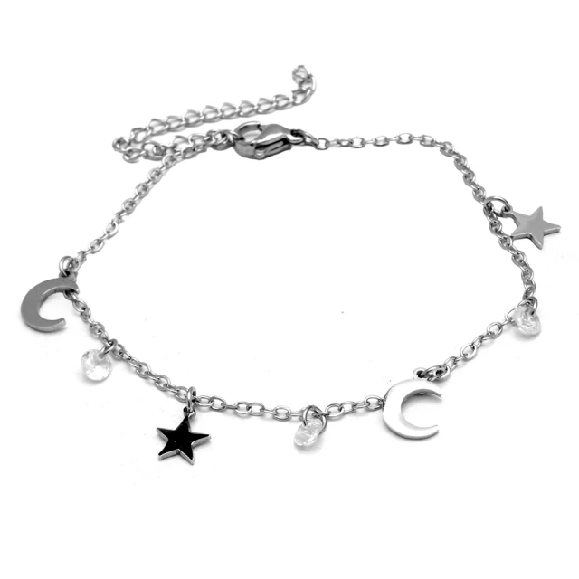 Pulsera Luna Y Estrellas 18 A 20Cm