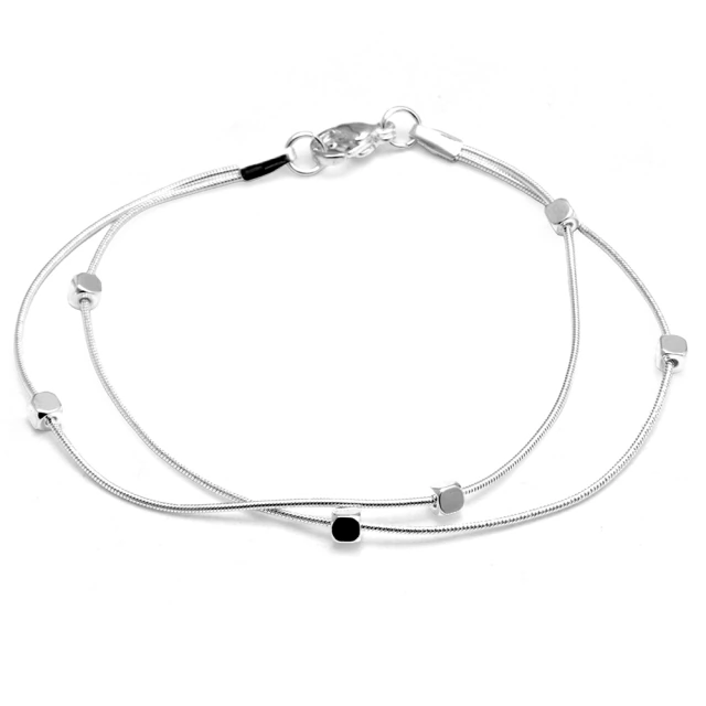 Pulsera Doble Clapton Con Cubo 18Cm