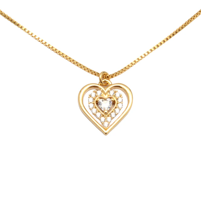 Conjunto Corazón Con Cubic 45 A 50Cm