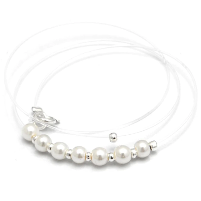Conjunto Tanza Perlas Y Bolitas 40Cm