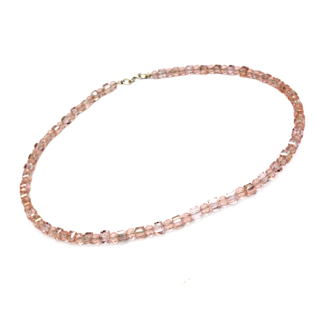 Conjunto Cubo Cristal Rosa 40Cm