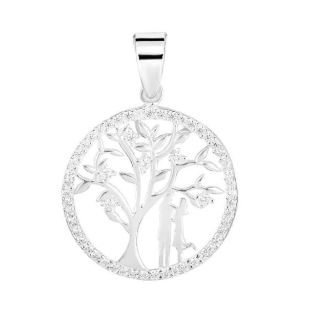 Dije Árbol De La Vida Con Cubic