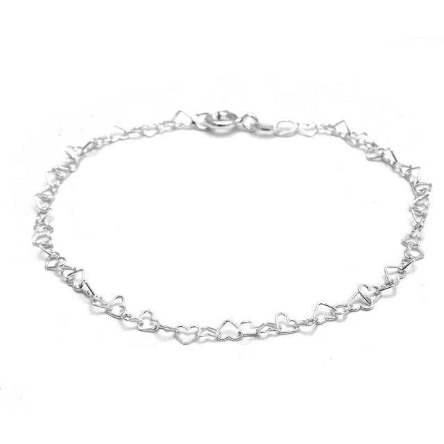 Pulsera Corazones Calados 18Cm