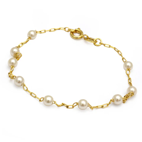 Pulsera Perlas 18Cm