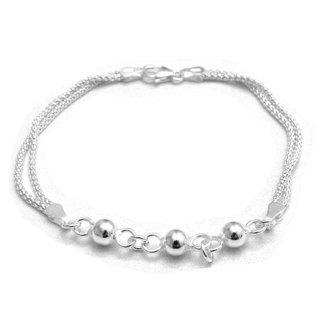 Pulsera Tres Bolitas 18Cm