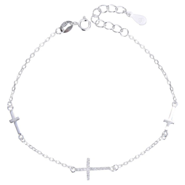 Pulsera Cruces 18 A 21Cm