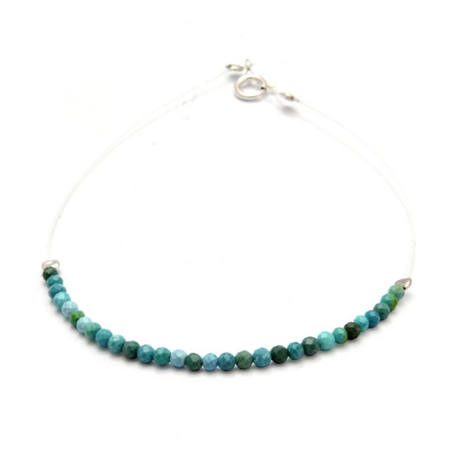 Pulsera Tanza Con Turquesa 18Cm