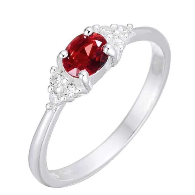 Anillo Cubic Rojo