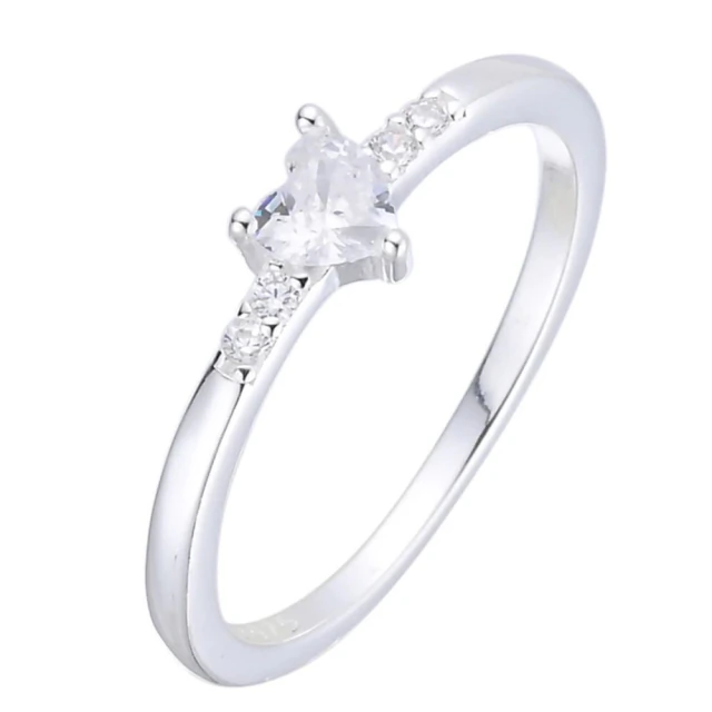 Anillo Corazón Con Cubic