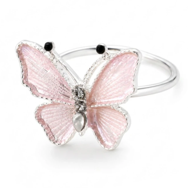 Anilllo Mariposa Rosa