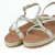 Sandália Flatform Detalhe Tiras de Tranças - OFFWHITE/OURO L. - Stylus Calçados