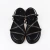 Flatform Tiras e Strass - PRETO na internet