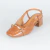 Chanel com Fivela e Salto Bloco - CARAMELO