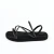 Flatform Tiras e Strass - PRETO - comprar online