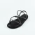 Flatform Tiras e Strass - PRETO